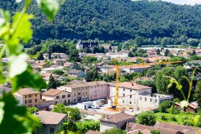 Construction du Caveau du Chateau, Ampuis
