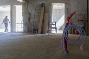 Construction du Caveau du Chateau, Ampuis