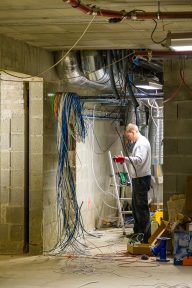 Construction du Caveau du Chateau, Ampuis